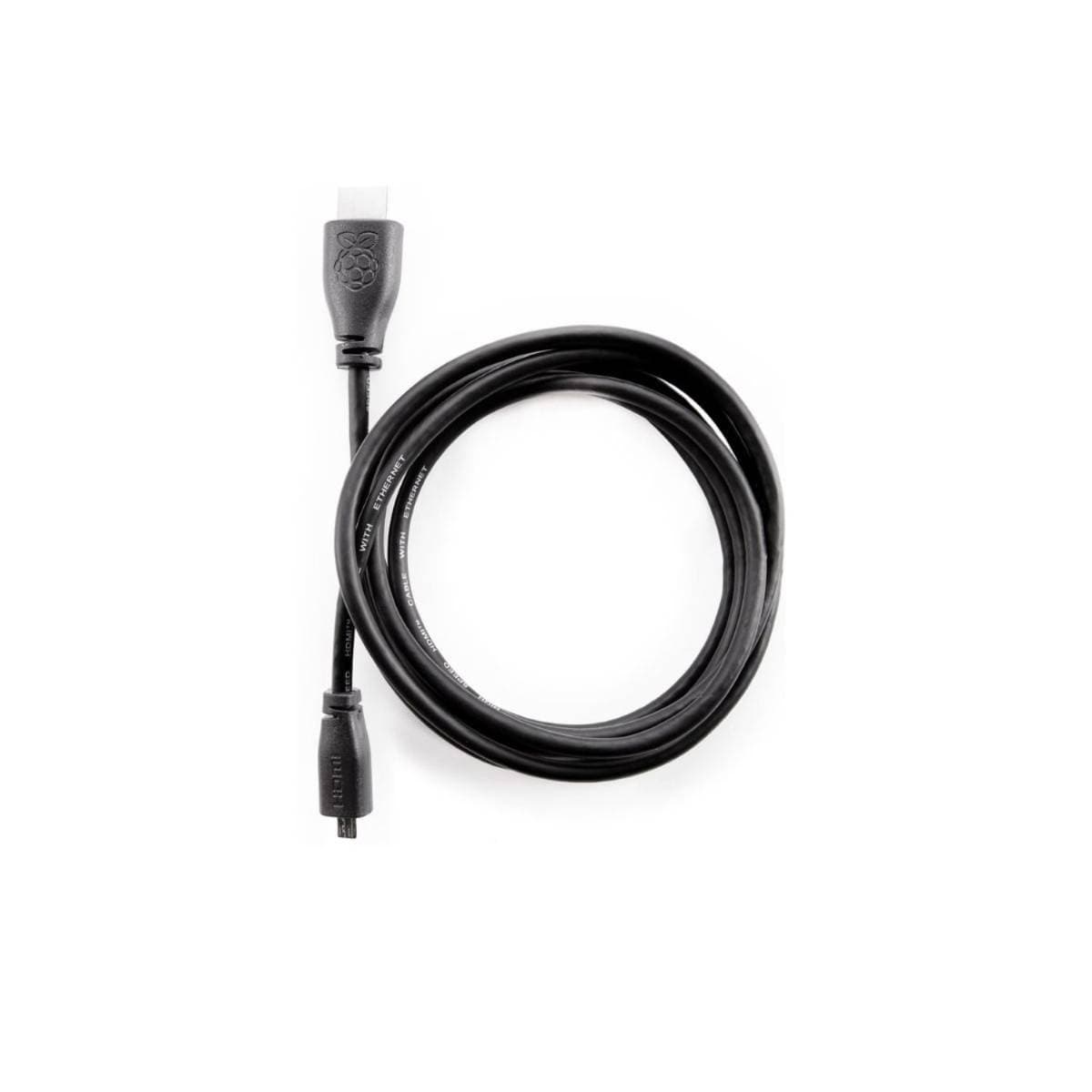 Official Micro HDMI Male to Standard HDMI Male Cable 2m (Black) for Raspberry Pi | 4K 60Hz High-Speed HDMI Cable | Compatible with Raspberry Pi 4 & 5 thumbnail 1