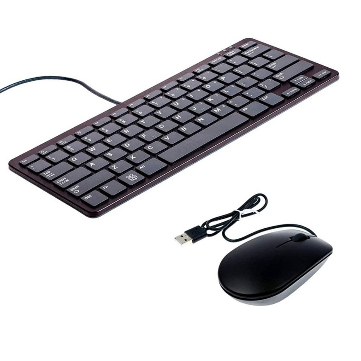 Official Raspberry Pi Keyboard Black Grey Wired USB Keyboard with 3 USB Hub Ports 78 Key US Layout Compact Design for Raspberry Pi PC and Laptop thumbnail 2