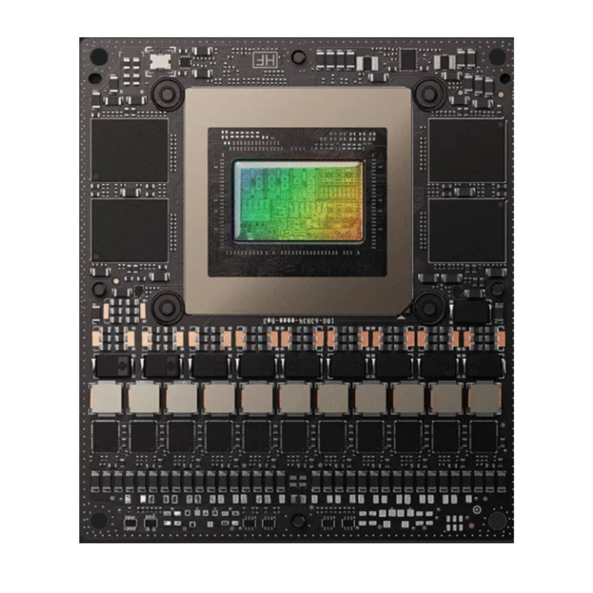 NVIDIA Jetson T5000 Module – High‑Performance Embedded AI and Robotics Compute Module with 2070 FP4 TFLOPS Blackwell GPU, 14‑Core Arm Neoverse CPU, 128 GB LPDDR5X Memory, Multi‑Sensor Processing Support thumbnail 1