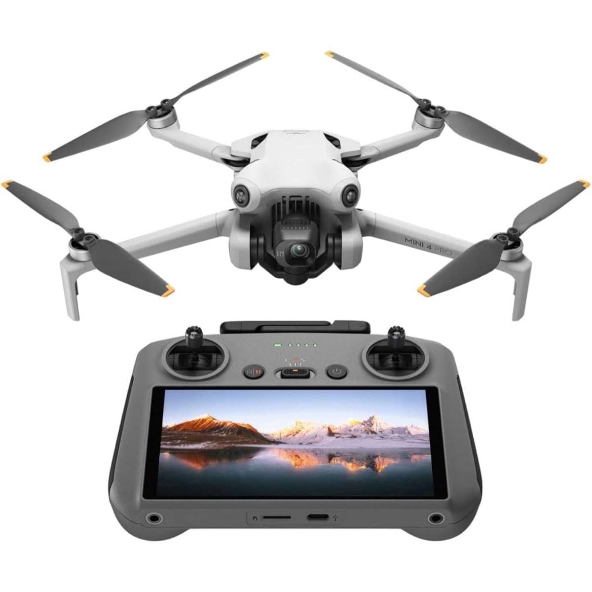 DJI Mini 4 Pro Drone with 48MP Camera, 4K HDR Video, 4K 100fps Slow Motion, Under 249g Lightweight Design, 34 Min Flight Time, 20km O4 Transmission, Omnidirectional Obstacle Sensing and ActiveTrack 360