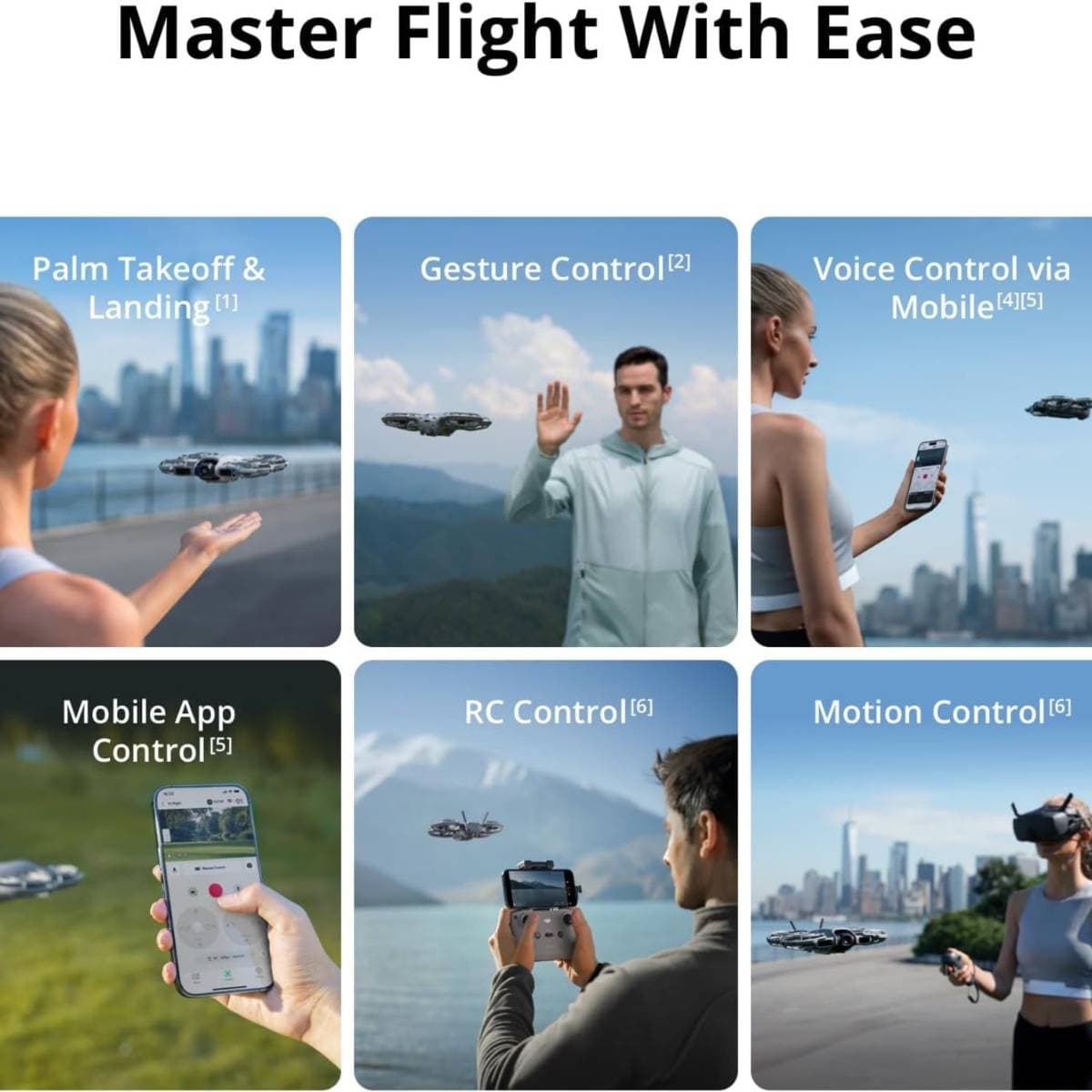 DJI Neo 2 Follow‑Me Camera Drone with 12MP Sensor, 4K Video up to 100fps, 2‑Axis Gimbal, Omnidirectional Obstacle Sensing, 49GB Built‑In Storage, Gesture Control, Palm Takeoff and Smart Tracking thumbnail 3