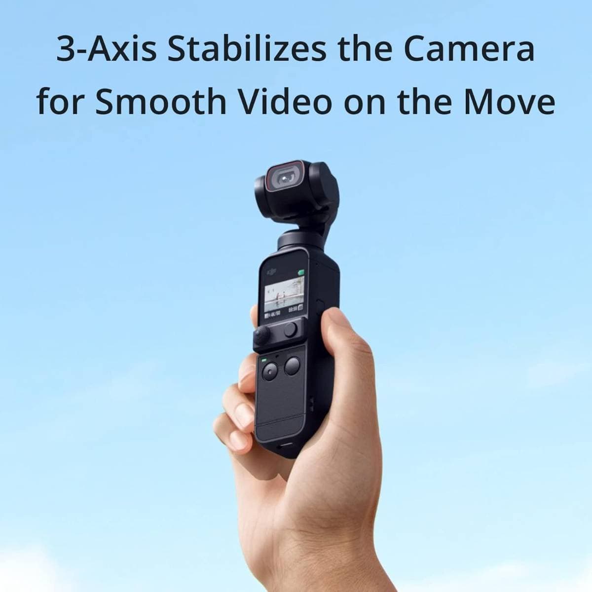 DJI Pocket 2 Handheld Gimbal Camera with 1/1.7 Inch CMOS Sensor, 4K 60fps Video, 3-Axis Stabilization, AI ActiveTrack, Wide-Angle Lens, Compact Pocket-Sized Design for Vlogging, Travel, and Content Creation  thumbnail 2
