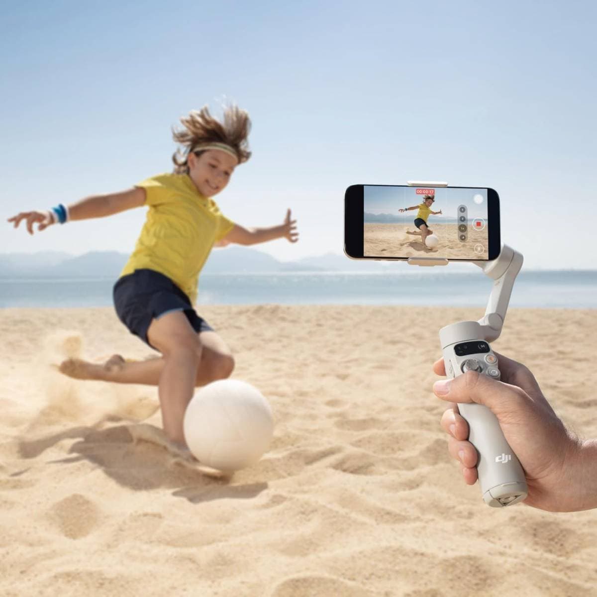 DJI Osmo Mobile 7 Gimbal Stabilizer for iPhone, Android, Built-in Tripod, Ultra-Light, 3-Axis Phone Gimbal,Activetrack 7.0,One-Tap Edit,Phone Charging Vlogging Stabilizer YouTube Video, Gray thumbnail 5