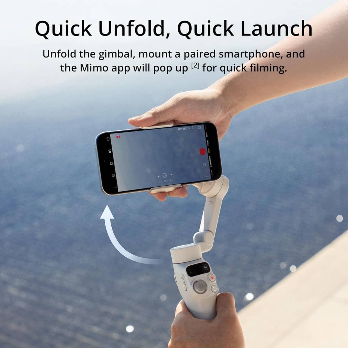 DJI Osmo Mobile 7 Gimbal Stabilizer for iPhone, Android, Built-in Tripod, Ultra-Light, 3-Axis Phone Gimbal,Activetrack 7.0,One-Tap Edit,Phone Charging Vlogging Stabilizer YouTube Video, Gray thumbnail 3
