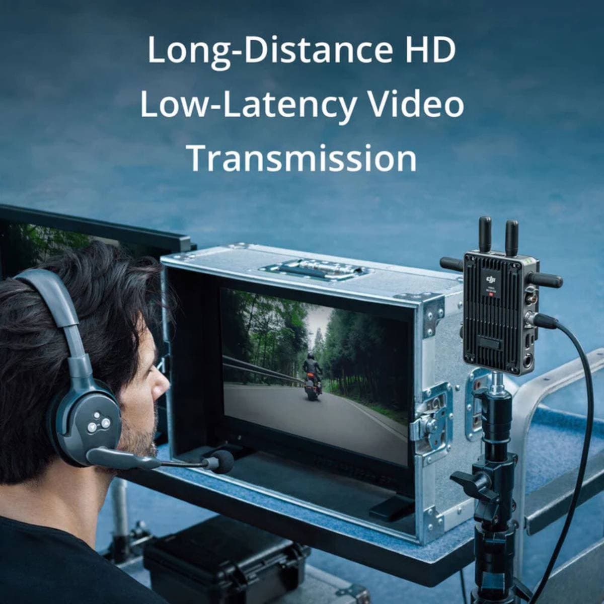 DJI Transmission (Standard Combo) – Professional Wireless Video Transmission System with Long‑Range, Low‑Latency 1080 p/60 fps Feed, Unlimited Receivers & Metadata Support, (best price in india) thumbnail 2