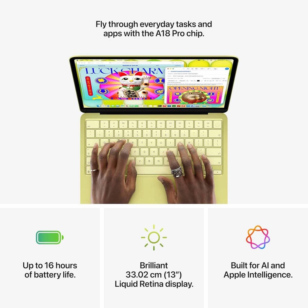 Apple MacBook Neo A18 Pro chip (8GB RAM/ 256GB SSD/ 13 Inch Liquid Retina Display/ 6‑core CPU and 5‑core GPU/ Silver) Best Price In India thumbnail 5