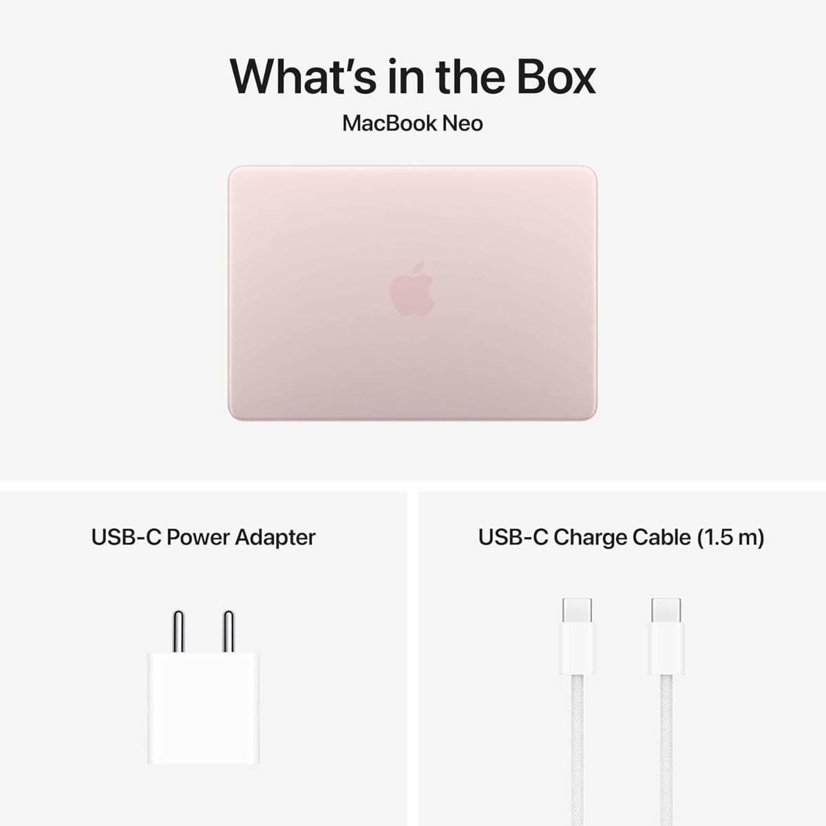 Apple MacBook Neo A18 Pro Chip Thin and Light Laptop with 13 Inch Liquid Retina Display 8GB RAM 256GB SSD Sleek Blush Finish and Advanced Performance Pink Color (Best Price In India) () thumbnail 6