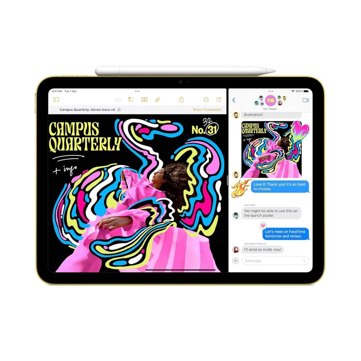 Apple 11‑inch iPad 11th Gen 2025 Wi‑Fi 128GB Blue Tablet with Liquid Retina Display A16 Chip Touch ID iPadOS 18 Long Battery Life thumbnail 3