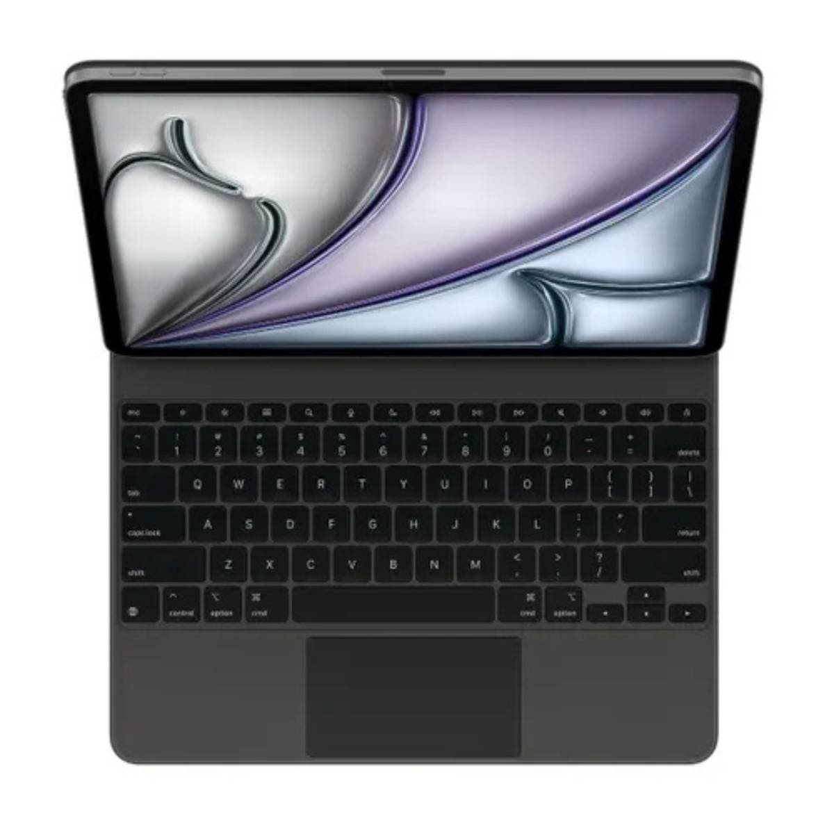 Apple Magic Keyboard for iPad Air 11-inch M3 Backlit Keys Large Glass Trackpad USB-C Pass-Through Charging Floating Cantilever Design Black (US English) thumbnail 1