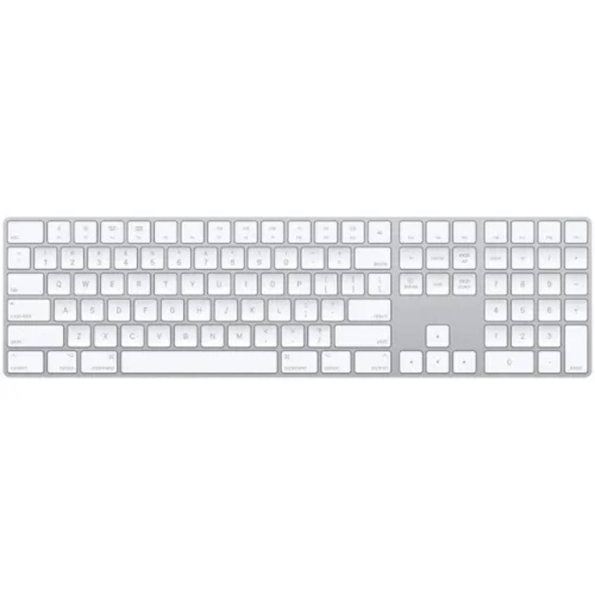 Apple Magic Keyboard with Numeric Keypad Wireless Bluetooth Rechargeable Extended Layout Silver for Mac iPad iPhone thumbnail 1