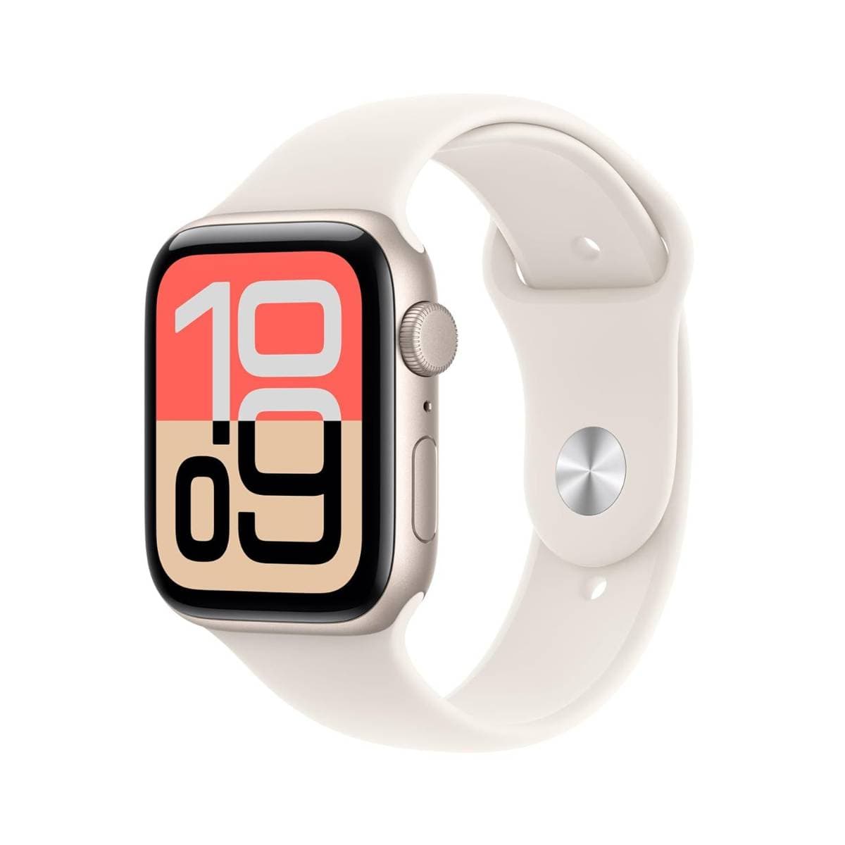 Apple Watch SE 3 GPS + Cellular 40mm Starlight Aluminium Case with Starlight Sport Band M/L | Always-On Retina Display | S10 Chip | Fitness & Health Tracking | 50m Water Resistant | Smartwatch for iPhone thumbnail 1
