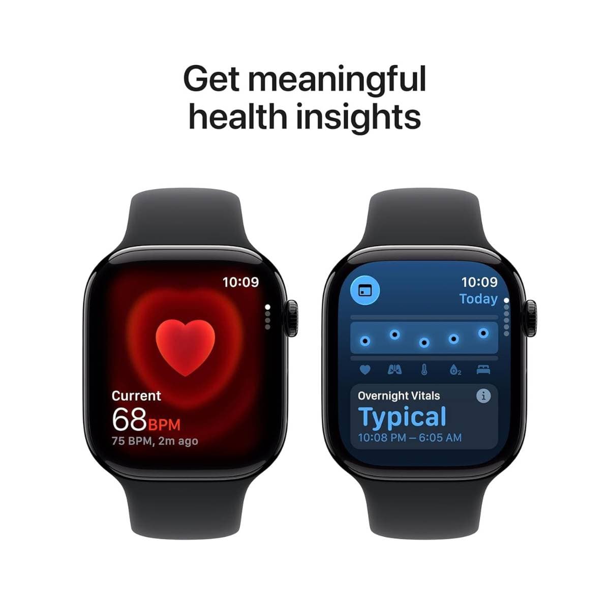 Apple Watch Series 11 GPS 46mm Jet Black Aluminium Case with Black Sport Band M/L | Always-On Retina Display | S10 Chip | Advanced Health Tracking | 50m Water Resistant | Smartwatch for iPhone thumbnail 4