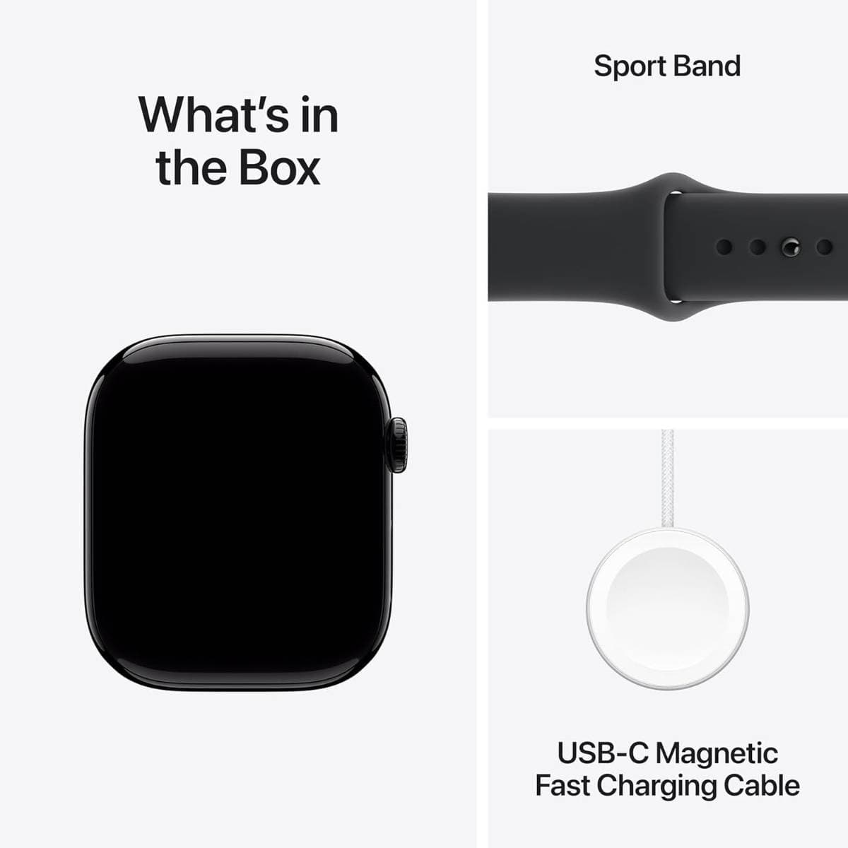 Apple Watch Series 11 GPS 46mm Jet Black Aluminium Case with Black Sport Band S/M | Always-On Retina Display | S10 Chip | Advanced Health Tracking | 50m Water Resistant | Smartwatch for iPhone thumbnail 2