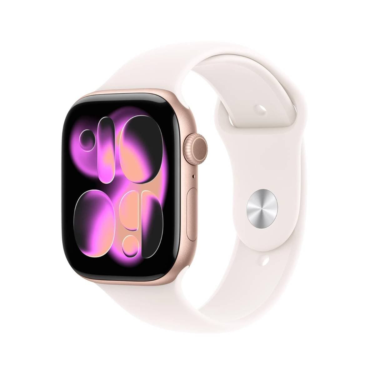 Apple Watch Series 11 GPS 46mm Rose Gold Aluminium Case with Light Blush Sport Band S/M | Always-On Retina Display | S10 Chip | Advanced Health Tracking | 50m Water Resistant | Smartwatch for iPhone thumbnail 1