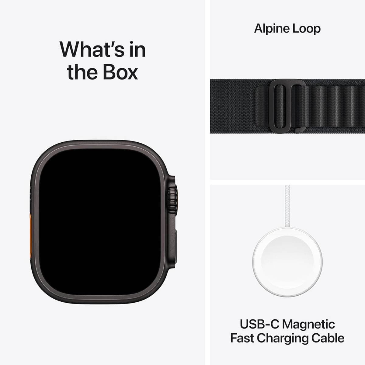 Apple Watch Ultra 3 GPS + Cellular 49mm Black Titanium Case with Black Alpine Loop Band L | Always‑On Retina Display | Dual‑Frequency GPS | Advanced Health & Safety Tracking | Water Resistant Up to 100m | Smartwatch for iPhone thumbnail 5
