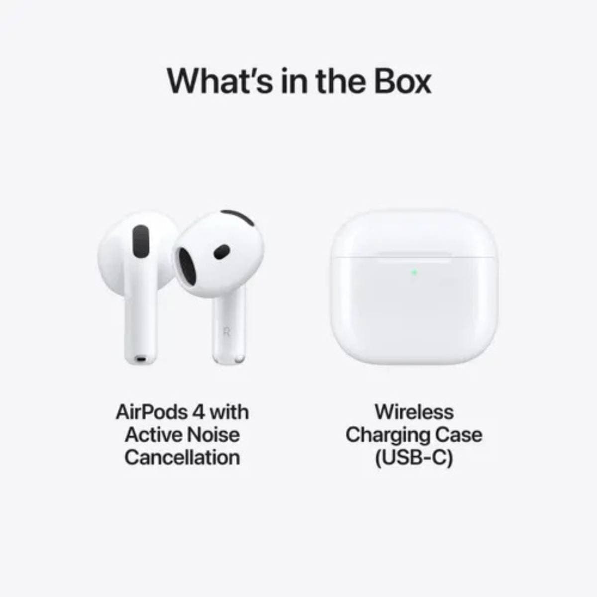 Apple AirPods 4 with USB-C Charging Case | Personalized Spatial Audio | Adaptive EQ | H2 Chip | Wireless Earbuds for iPhone thumbnail 5