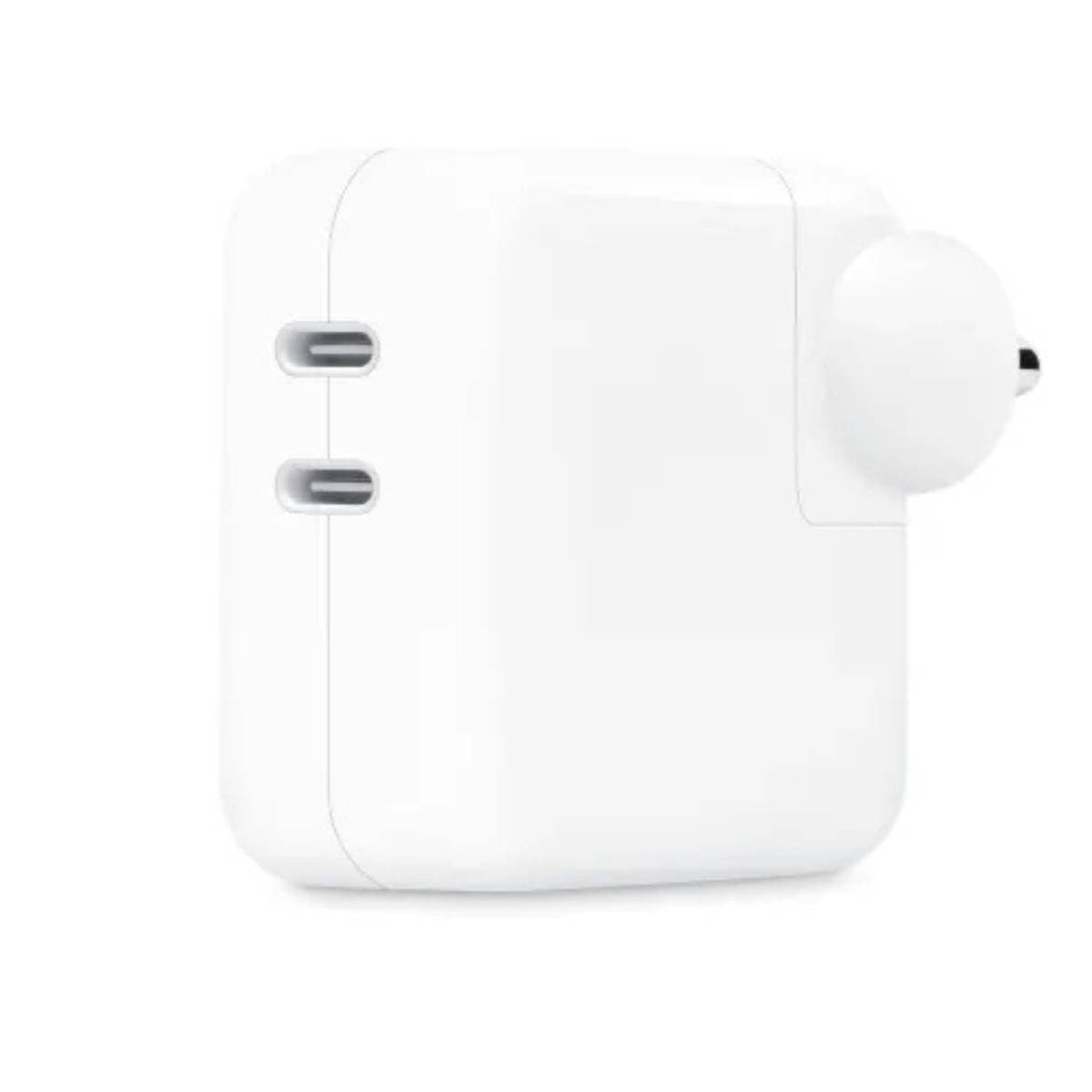 Apple 35W Dual USB-C Port Power Adapter Fast Charging Wall Charger for iPhone, iPad, MacBook Air Dual Device Charging Compact Travel Adapter White thumbnail 2
