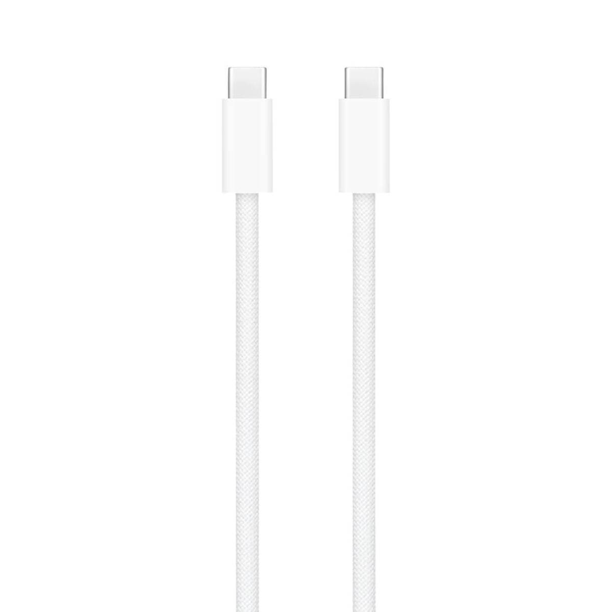 Apple 240W USB-C to USB-C Charge Cable 2 Meter Fast Charging PD 3.1 Braided Cable for iPhone 15 Series, iPad, MacBook Pro, MacBook Air Data Sync White thumbnail 2