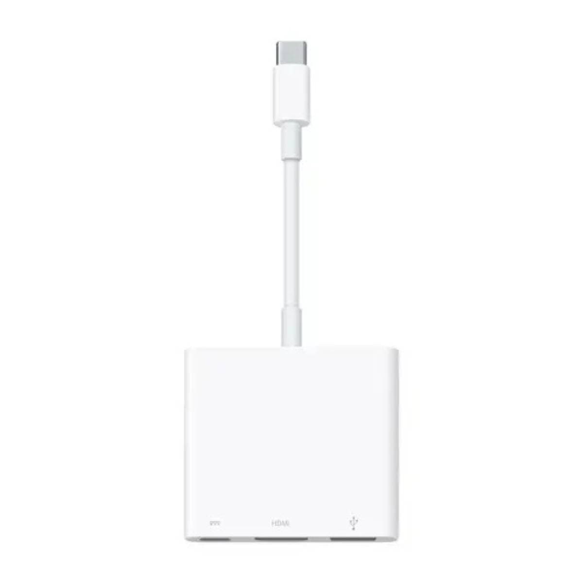 Apple USB‑C Digital AV Multiport Adapter HDMI Adapter with USB‑A and USB‑C Ports for Connecting Mac, iPad, or iPhone to External Displays and Peripherals – White thumbnail 1