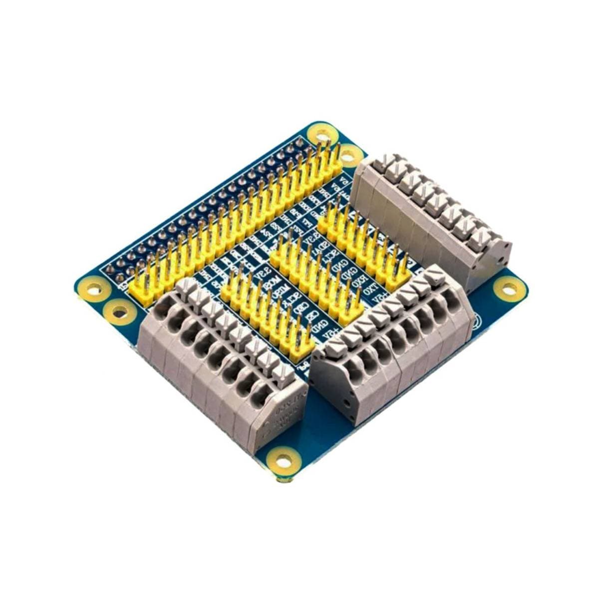 Raspberry Pi GPIO Expansion Shield for Pi 2/3/B/B+ | Multi-Function GPIO Breakout Board with Screw Terminals | Easy Wiring Interface Module