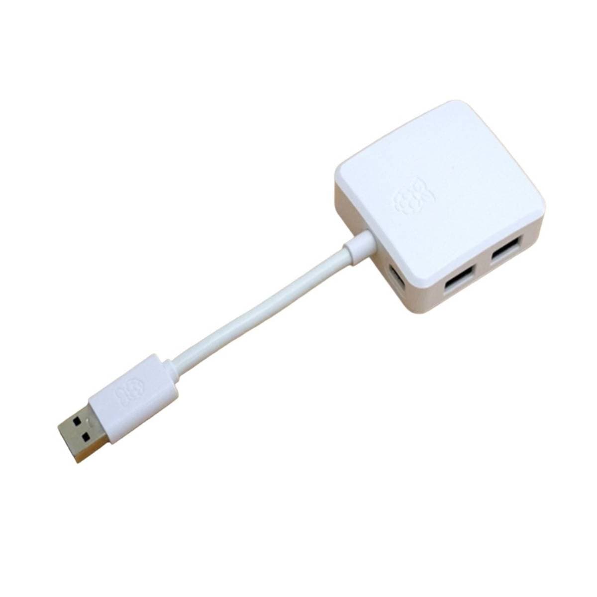 Official Raspberry Pi USB 3.0 Hub 4 Port High Speed USB Splitter with USB C Power Input Compact Design Compatible with Raspberry Pi and PC
