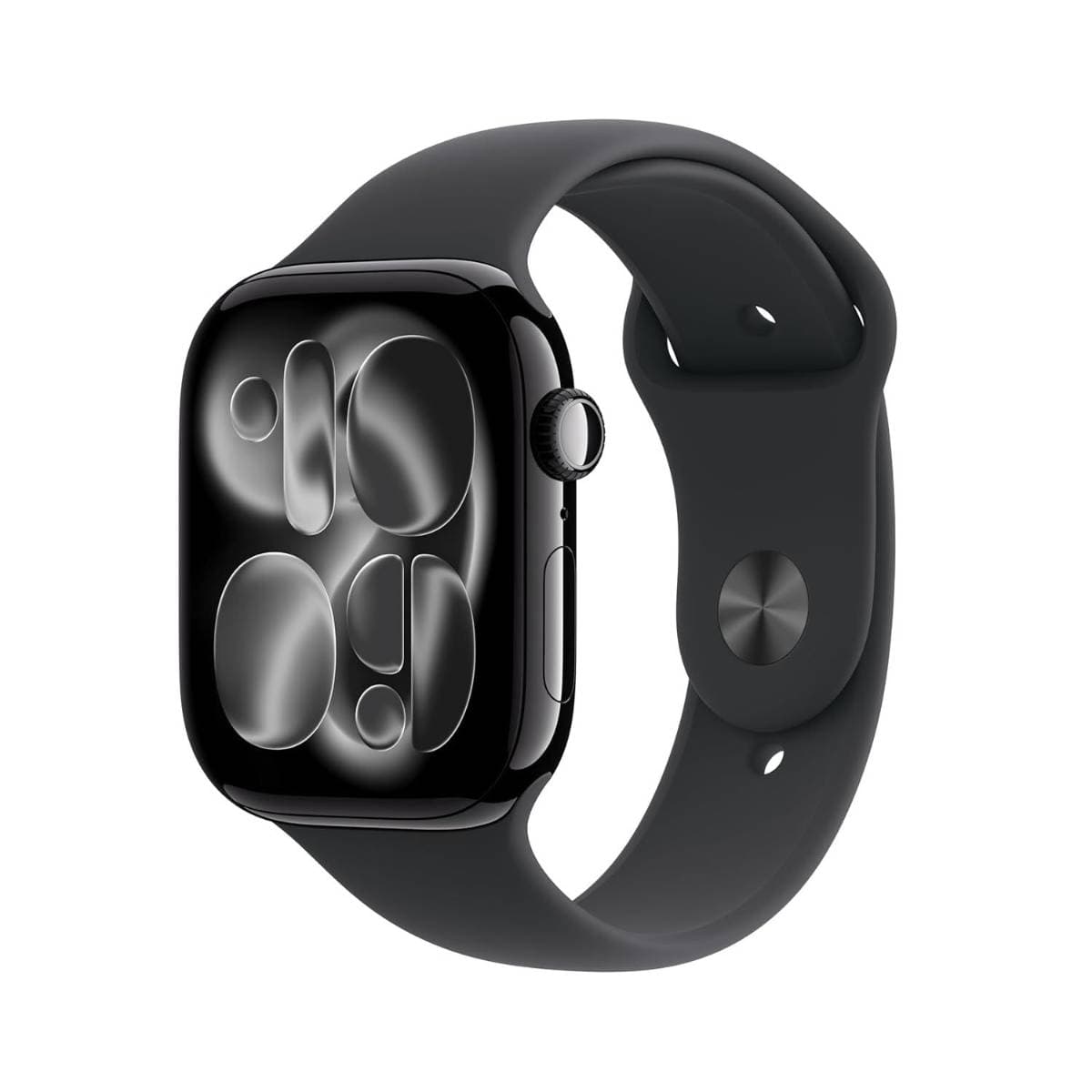 Apple Watch Series 11 GPS 46mm Jet Black Aluminium Case with Black Sport Band M/L | Always-On Retina Display | S10 Chip | Advanced Health Tracking | 50m Water Resistant | Smartwatch for iPhone